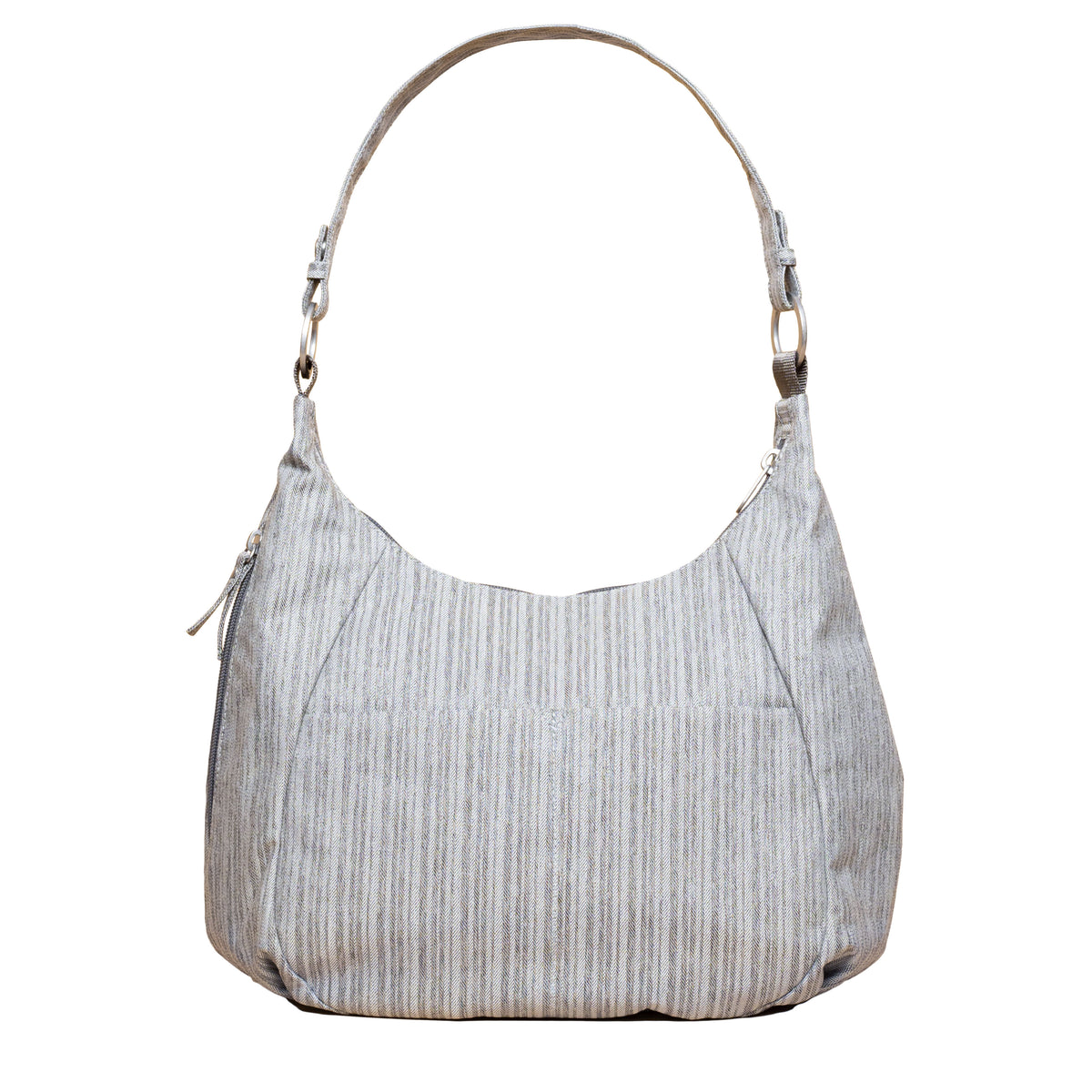 Gray Poplar Amble Hobo bag back view