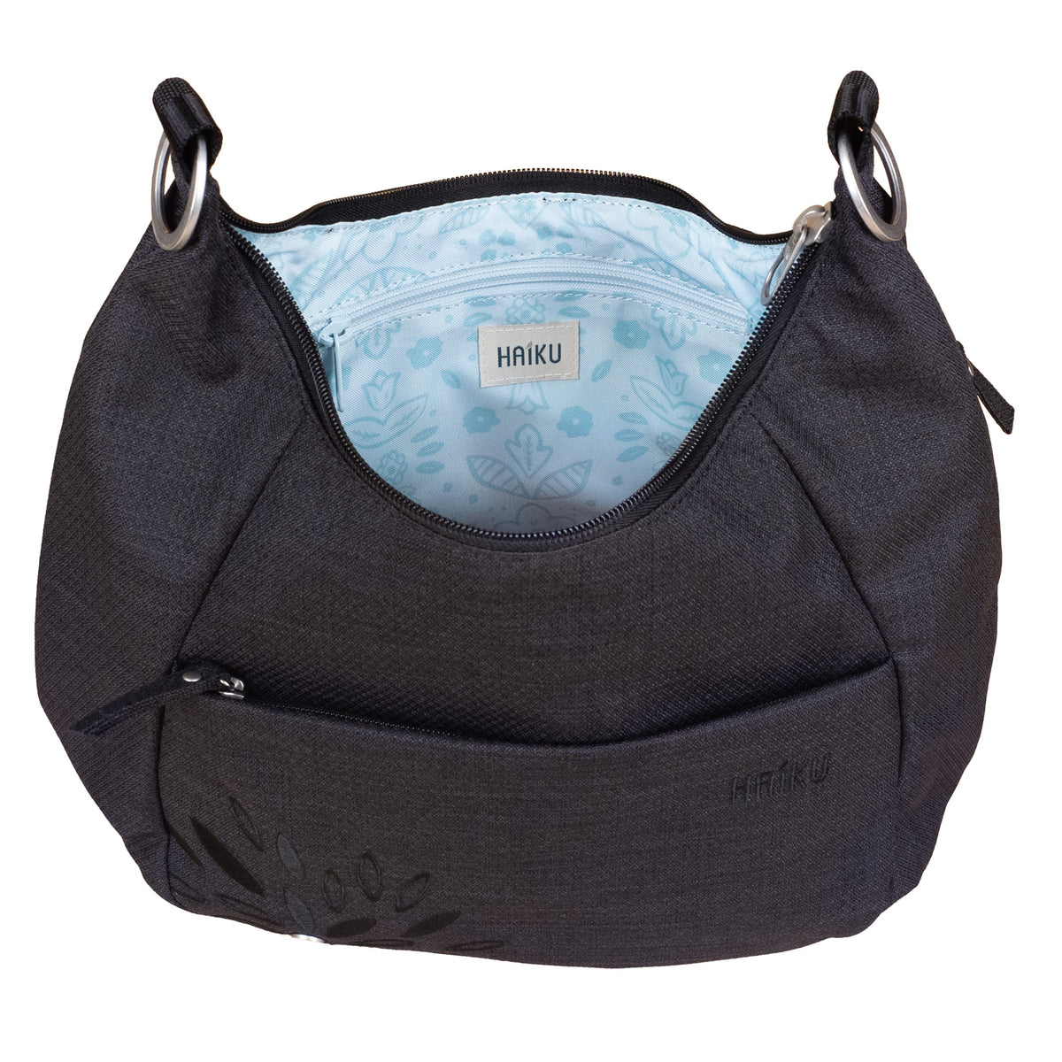 Black In Bloom Amble Hobo open bag