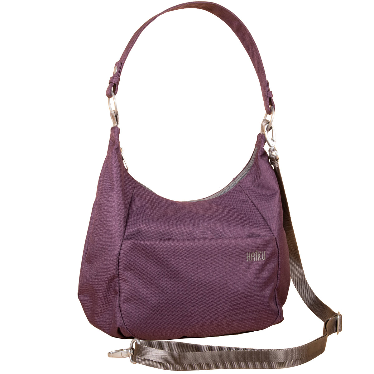 Blackberry Amble Hobo bag angle view