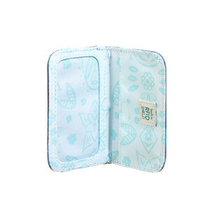 Neon Flora RFID Mini Wallet 2.0 interior on white background