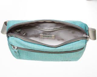 Wild Mint Hopper Belt Bag interior on a white background 