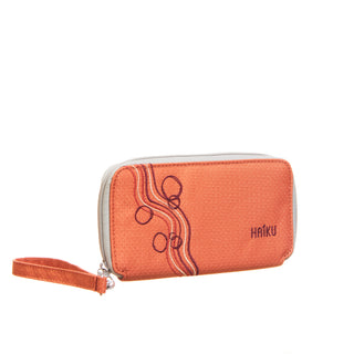 Rustic Clay Intrepid Wallet with bubble design on a white background