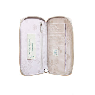 Rustic Clay Intrepid Wallet interior on a white background