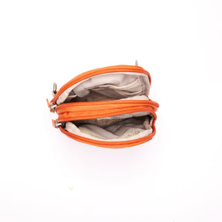 Rustic Clay Endeavour Pouch Bag interior on a white background