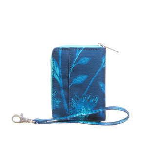 Neon Flora Sprout Wallet back on a white background