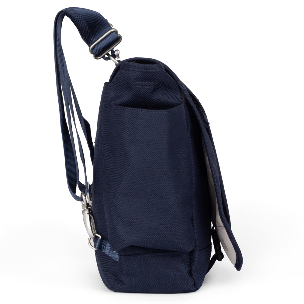 Fan Convertible Crossbody Bag Navy Blue