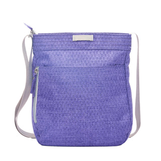 Vineyard Violet Jaunt Crossbody Bag back on a white background