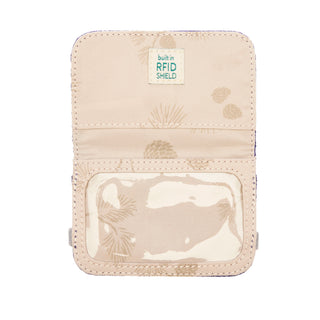Vineyard Violet RFID Mini Wallet 2.0 open on a white background