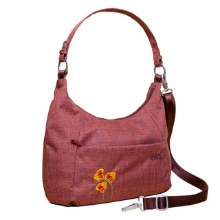 Poppy Berry Amble Hobo bag angle view